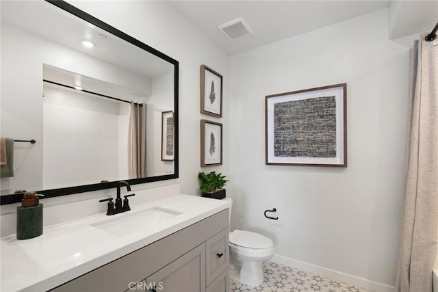 12247 Elliott Ave Unit F, El Monte, CA 91732 - bathroom with vanity, tile patterned floors, and curtained shower