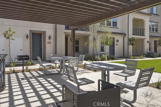 12247 Elliott Ave Unit F, El Monte, CA 91732 - view of patio / terrace with outdoor dining area