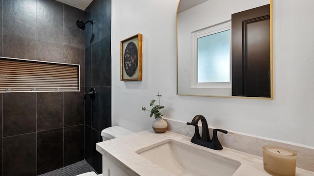 8865 Highsmith Ln, San Diego, CA 92119 - full bath featuring vanity and tiled shower