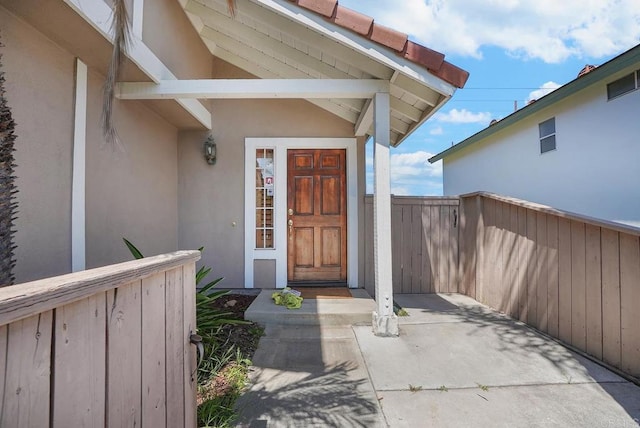1930 Rosewood St, Vista, CA 92081 - doorway to property with stucco siding