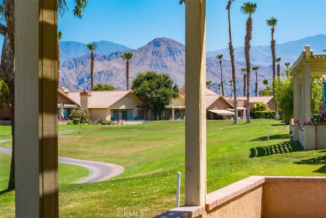 42386 Sultan Ave, Palm Desert, CA 92211 - view of green lawn featuring a mountain view