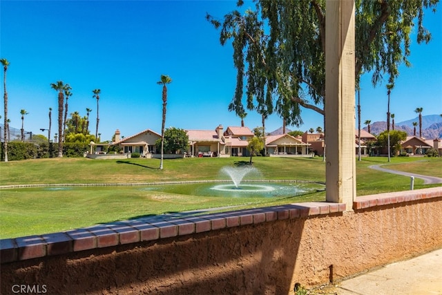 42386 Sultan Ave, Palm Desert, CA 92211 - view of community with a residential view, a lawn, and a mountain view