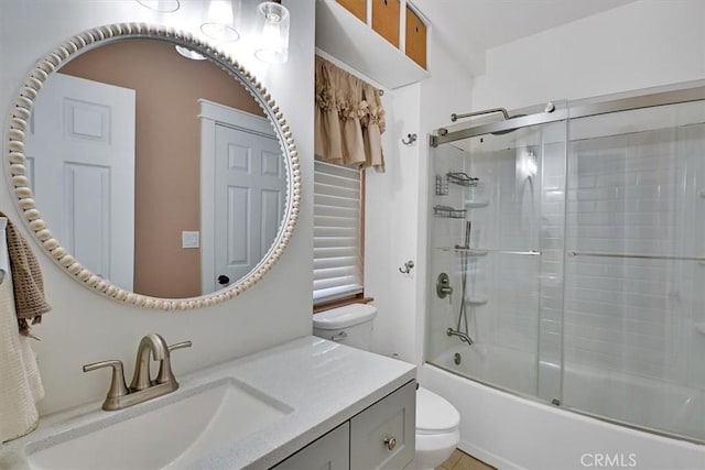 10784 Cole Way, Grass Valley, CA 95945 - bathroom featuring vanity and bath / shower combo with glass door