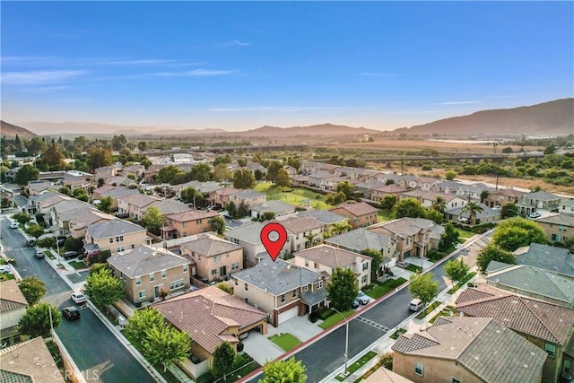 4564 Vincent Way, Riverside, CA 92501 - aerial view of residential area with a mountain backdrop