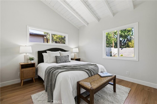 9712 Saloma Ave, North Hills, CA 91343 - bedroom featuring wood finished floors and wooden ceiling