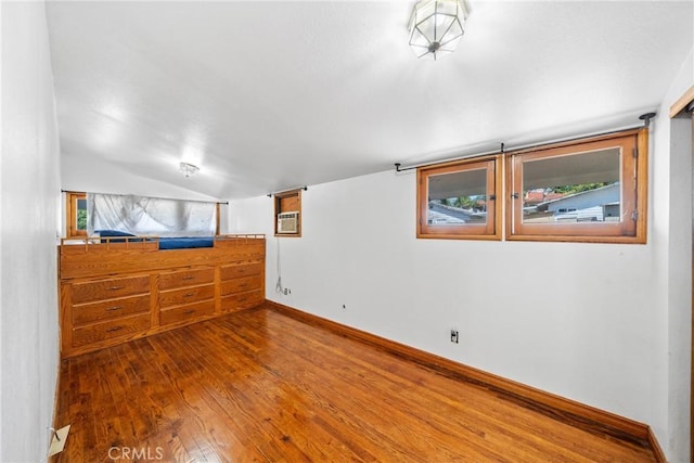 17162 Grand Ave, Lake Elsinore, CA 92530 - unfurnished bedroom with hardwood / wood-style flooring and lofted ceiling