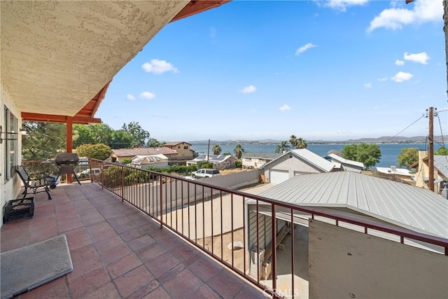 17162 Grand Ave, Lake Elsinore, CA 92530 - balcony featuring a water view and a grill