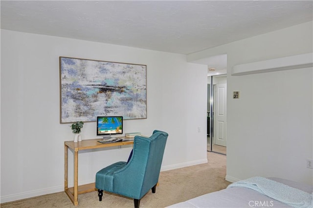 2164 Via Mariposa E Unit D, Laguna Woods, CA 92637 - bedroom with carpet flooring and an office area