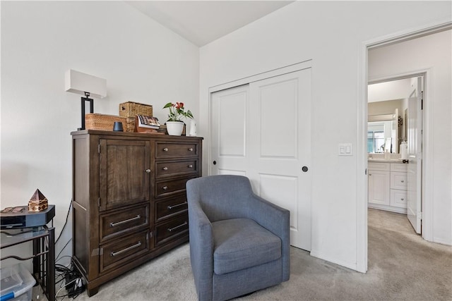 2848 E Berry Loop Privado Unit 52, Ontario, CA 91761 - living area with light colored carpet and baseboards