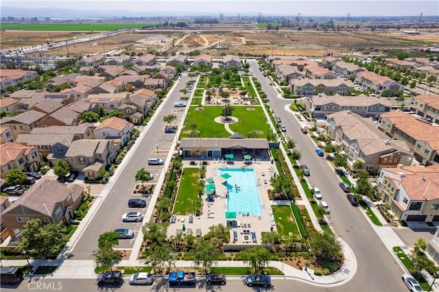 2848 E Berry Loop Privado Unit 52, Ontario, CA 91761 - aerial view of residential area featuring a pool