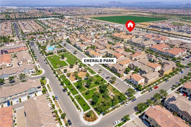 2848 E Berry Loop Privado Unit 52, Ontario, CA 91761 - view of property location with nearby suburban area and a mountain backdrop
