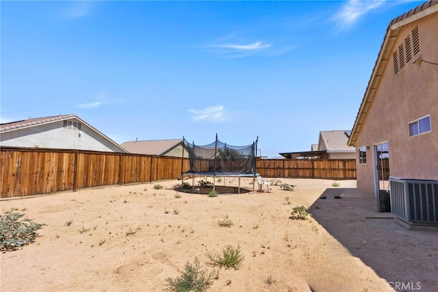 15460 Guava Way, Victorville, CA 92394 - fenced backyard with a trampoline