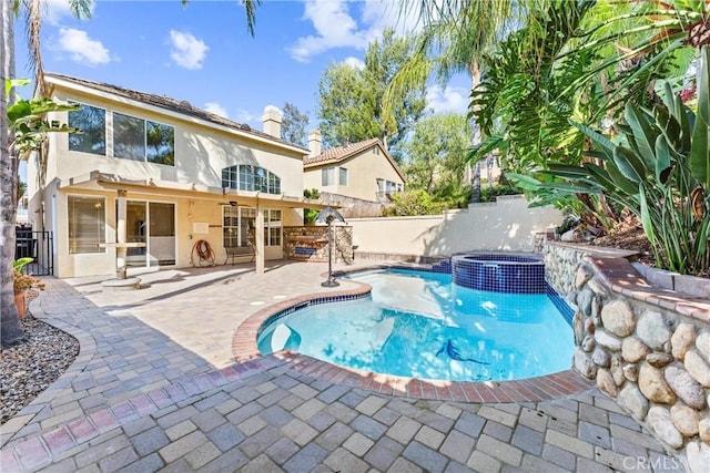 4441 Foxrun Dr, Chino Hills, CA 91709 - view of pool featuring a pool with connected hot tub and a patio