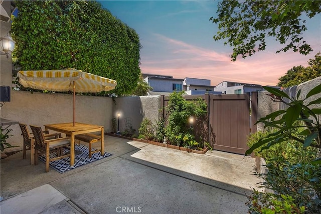 373 N Via Remo, Anaheim, CA 92806 - view of patio featuring outdoor dining space and a gate