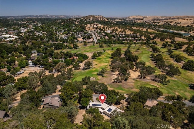 9230 Las Lomas Ave, Atascadero, CA 93422 - aerial view of property and surrounding area featuring a local golf course and nearby suburban area