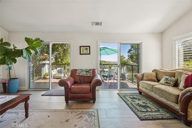 9230 Las Lomas Ave, Atascadero, CA 93422 - living room with healthy amount of natural light and hardwood / wood-style flooring