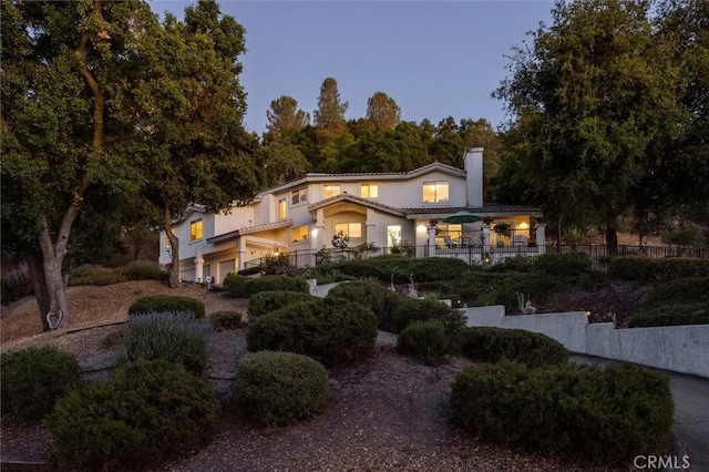 9230 Las Lomas Ave, Atascadero, CA 93422 - view of front facade featuring a chimney and stucco siding