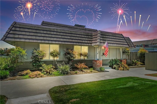 4783 Larwin Ave, Cypress, CA 90630 - view of front of house with mansard roof and stucco siding