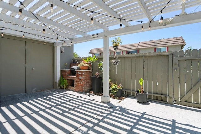 4783 Larwin Ave, Cypress, CA 90630 - view of patio with a pergola and a gate