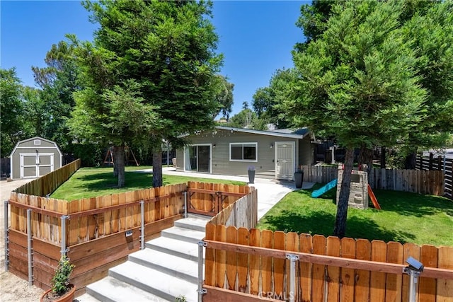 4095 Dolores Ave, Atascadero, CA 93422 - view of front facade featuring a storage shed