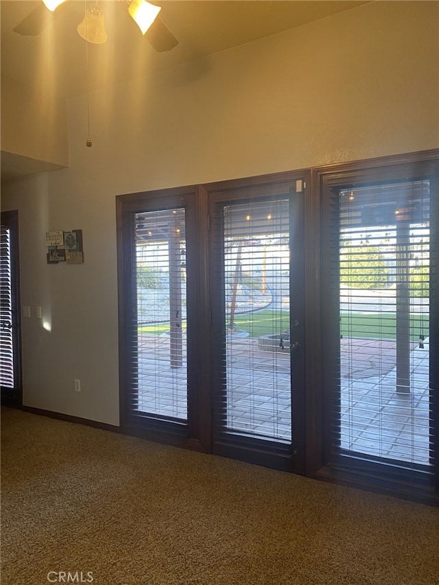 19824 Yucca Loma Rd, Apple Valley, CA 92307 - detailed view of carpet floors and ceiling fan