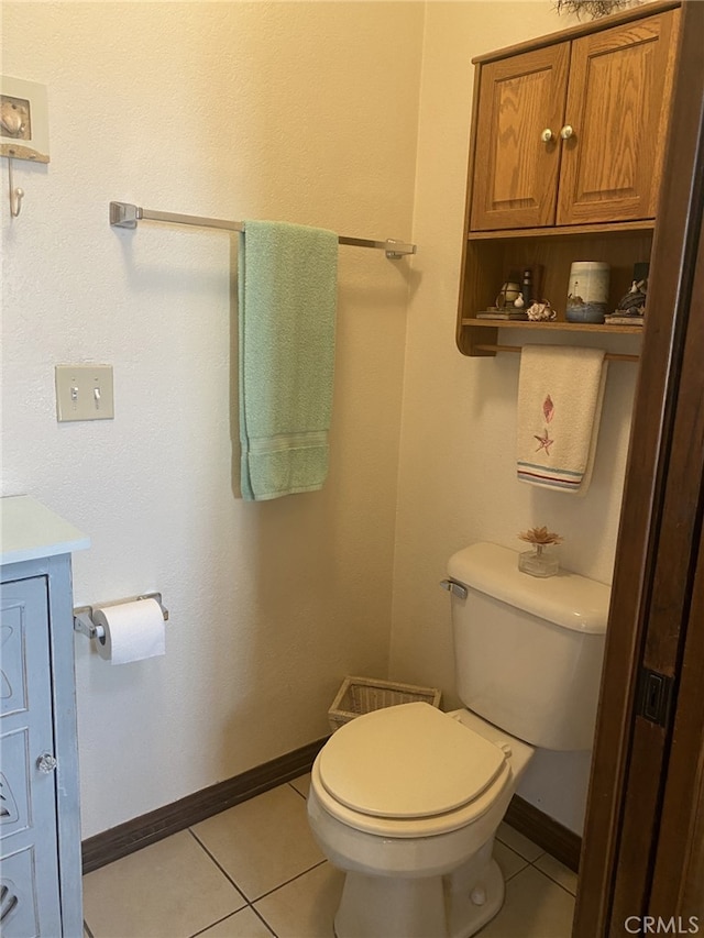 19824 Yucca Loma Rd, Apple Valley, CA 92307 - half bathroom with tile patterned flooring and vanity