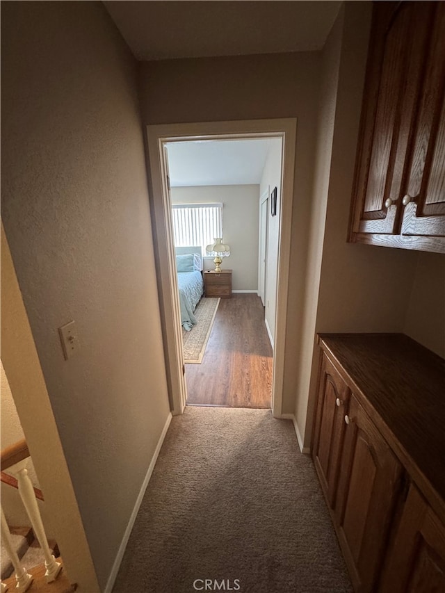 261 Spruce St Unit B, Arroyo Grande, CA 93420 - corridor featuring light carpet and baseboards