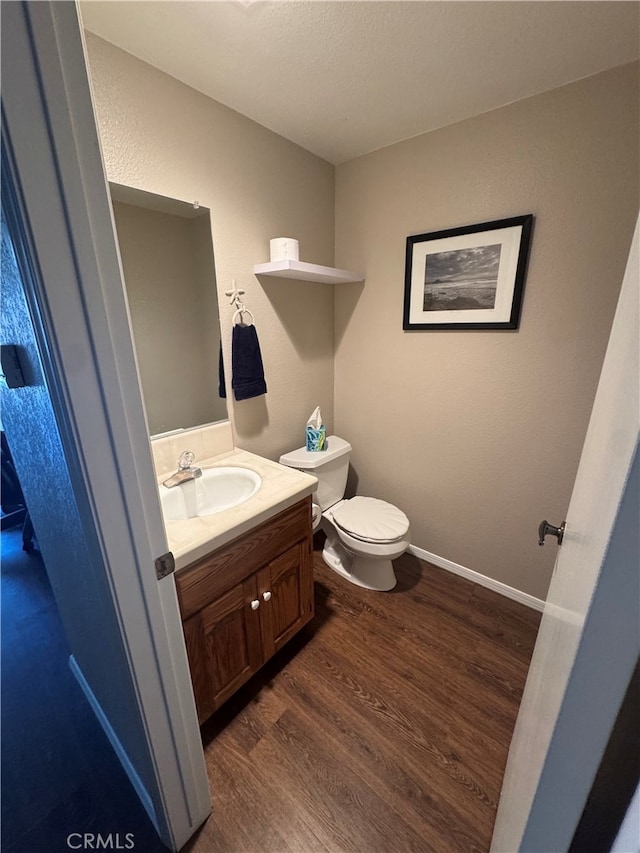 261 Spruce St Unit B, Arroyo Grande, CA 93420 - half bath featuring vanity and wood finished floors