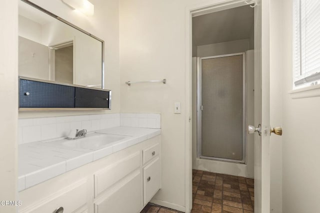 1543 Mobil Ave, Camarillo, CA 93010 - full bathroom featuring a shower stall and vanity