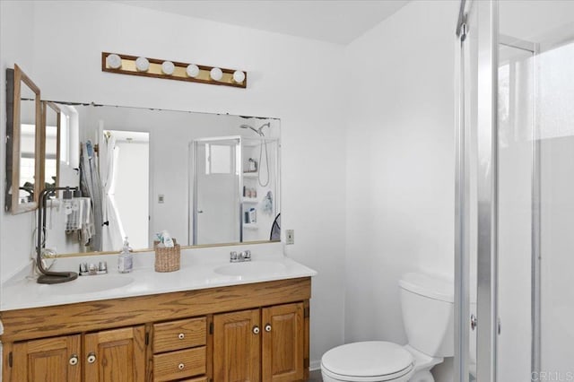 835 Minor Dr, Escondido, CA 92025 - bathroom featuring a shower stall and double vanity