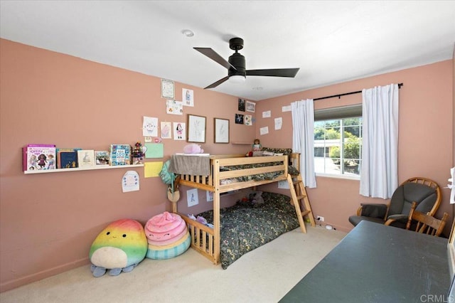835 Minor Dr, Escondido, CA 92025 - carpeted bedroom featuring a ceiling fan and baseboards