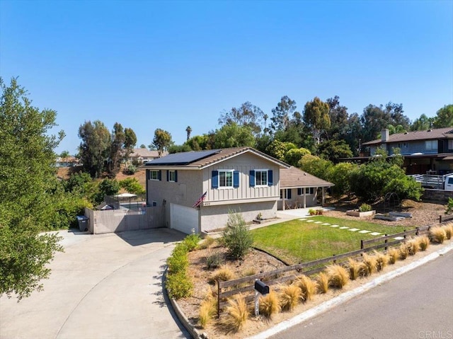835 Minor Dr, Escondido, CA 92025 - single story home with roof mounted solar panels, driveway, and a garage