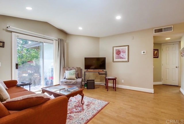3635 Grove St Unit 268, Lemon Grove, CA 91945 - living room featuring light wood finished floors and recessed lighting