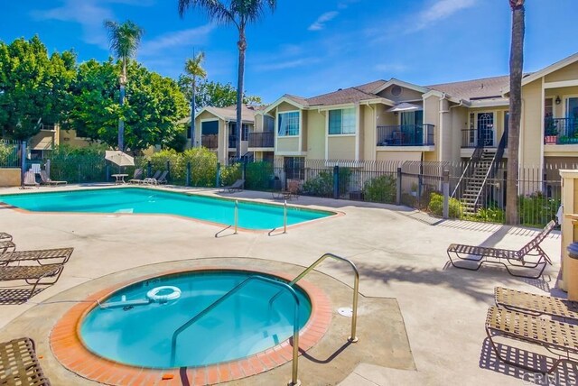 3635 Grove St Unit 268, Lemon Grove, CA 91945 - community pool featuring a hot tub and a patio