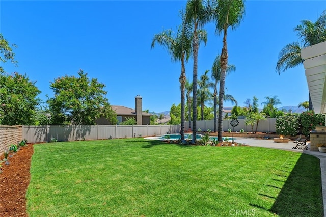 1647 Naranjo Ct, Redlands, CA 92374 - fenced backyard with a patio and an outdoor fire pit