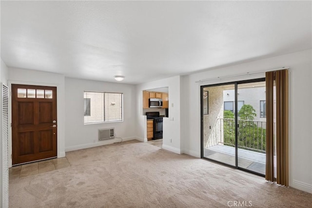 10166 Camino Ruiz Unit 32, San Diego, CA 92126 - unfurnished living room featuring light colored carpet and plenty of natural light