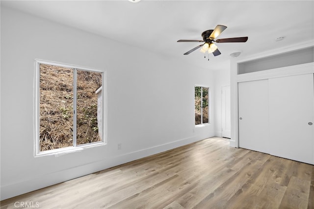 1509 N Avenida De La Estrella, San Clemente, CA 92672 - unfurnished bedroom with wood finished floors, a closet, and ceiling fan