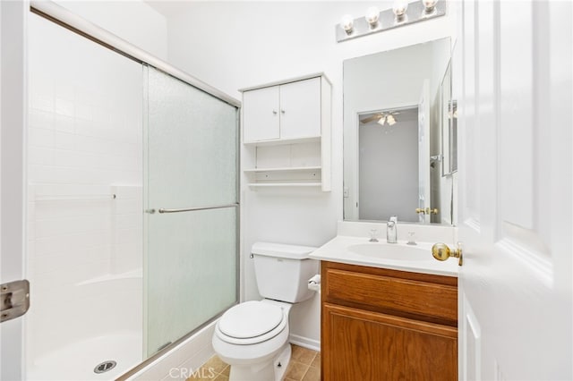 26390 Arboretum Way Unit 3004, Murrieta, CA 92563 - full bathroom with a stall shower, vanity, and tile patterned floors
