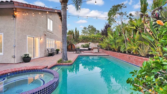 31962 Via Montura, San Juan Capistrano, CA 92675 - view of swimming pool featuring a patio and a pool with connected hot tub