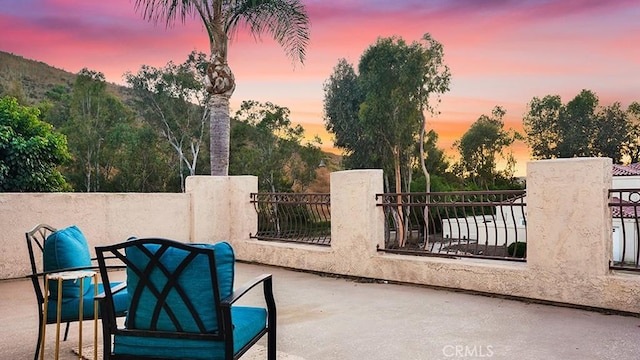 31962 Via Montura, San Juan Capistrano, CA 92675 - view of patio terrace at dusk