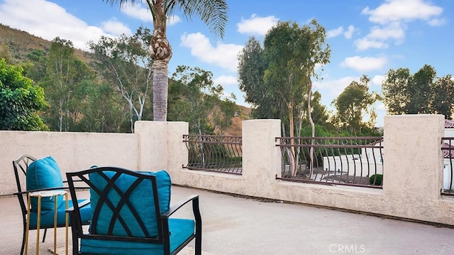31962 Via Montura, San Juan Capistrano, CA 92675 - view of patio / terrace with a mountain view