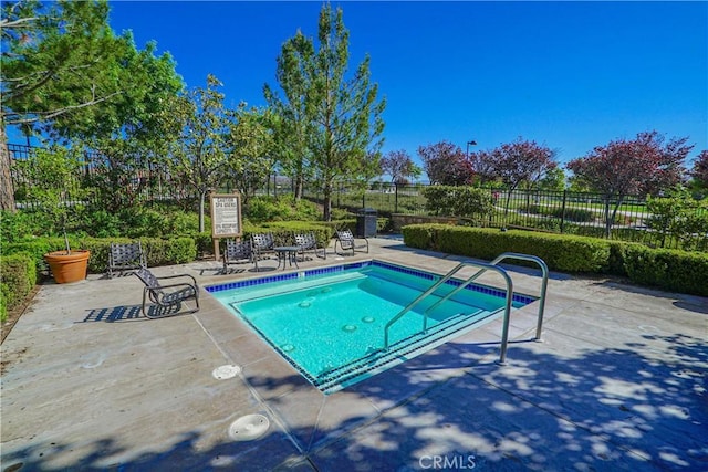 24270 Verdugo Cir, Valencia, CA 91354 - view of pool with a patio area and a hot tub