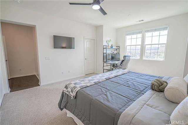 24270 Verdugo Cir, Valencia, CA 91354 - bedroom featuring carpet flooring and ceiling fan