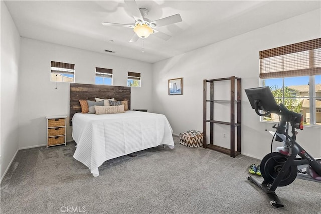 11317 Riverleaf Dr, Riverside, CA 92505 - carpeted bedroom featuring baseboards and ceiling fan