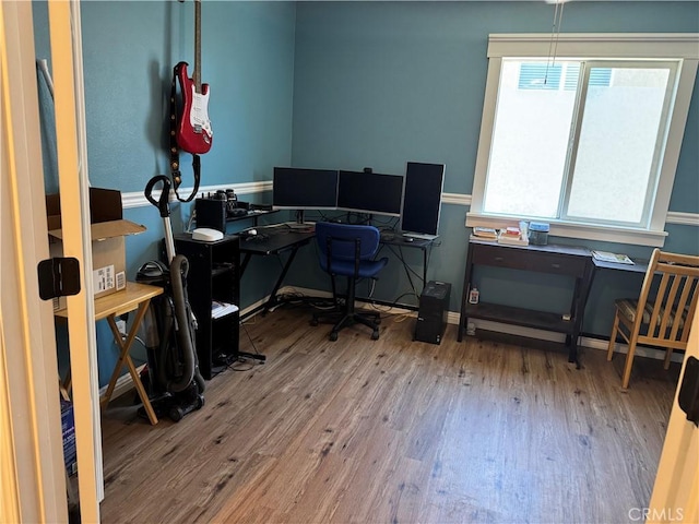 32555 Via Perales, Temecula, CA 92592 - office area featuring wood finished floors
