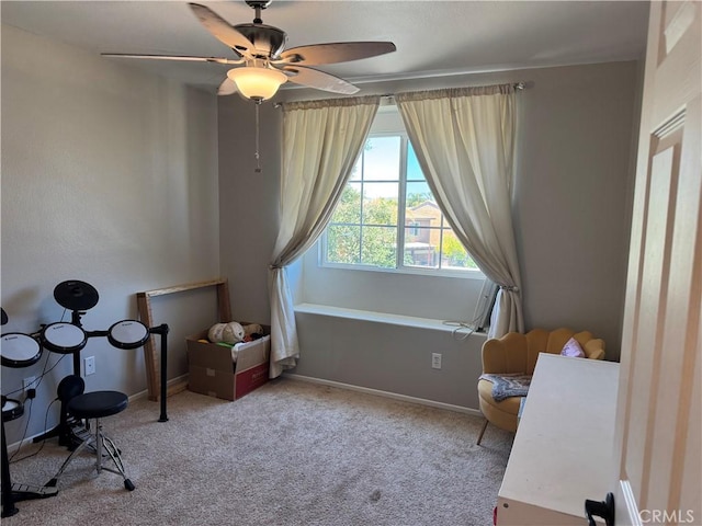 32555 Via Perales, Temecula, CA 92592 - bedroom with carpet flooring and ceiling fan