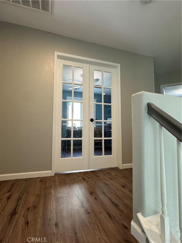 32555 Via Perales, Temecula, CA 92592 - doorway to outside with wood finished floors and french doors