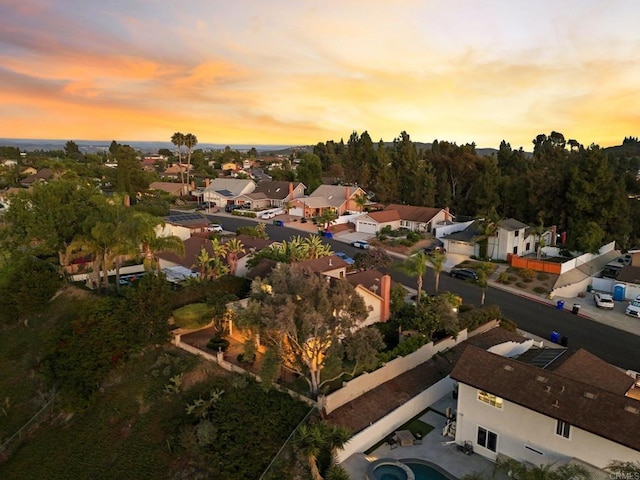 11052 Madrigal St, San Diego, CA 92129 - aerial view at dusk of a residential view
