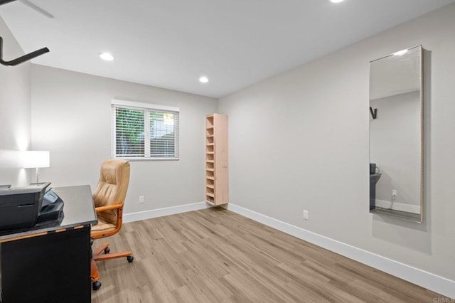11052 Madrigal St, San Diego, CA 92129 - office featuring wood finished floors and recessed lighting