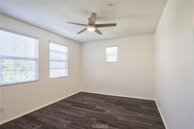 44939 Bellflower Ln Unit 118, Temecula, CA 92592 - spare room featuring dark wood-type flooring and a ceiling fan